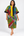 Grace Kpou Stone Embellished Floral Patchwork Midi Dress