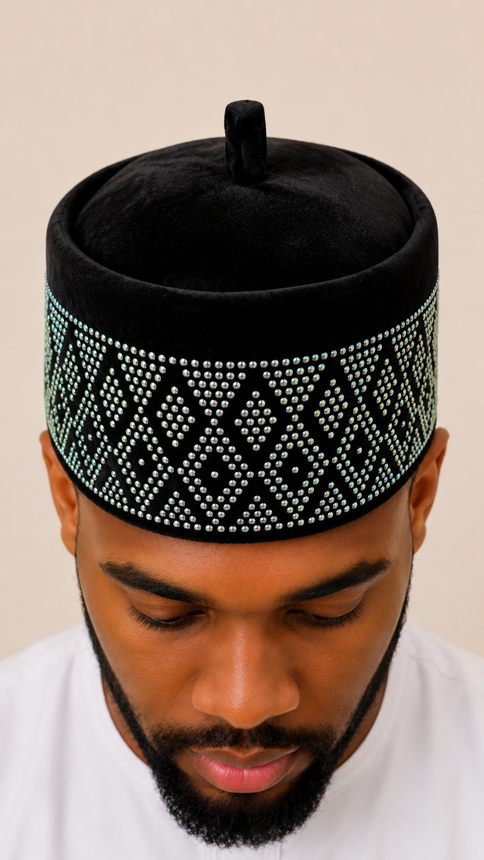 Grace Kpou Regal Noir Crystal Cap