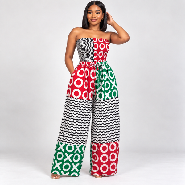 Grace Kpou XOXO Patterned Co-Ord Set