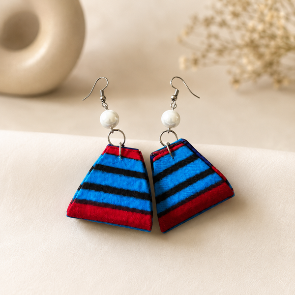 Azure & Ruby Ankara Drops