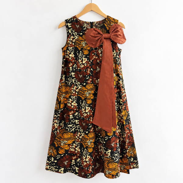 Grace Kpou Bow-Tie Midi Dress
