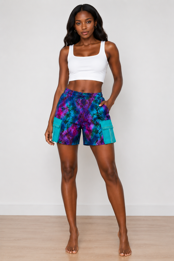 Grace Kpou Aurora Bloom Cargo Short