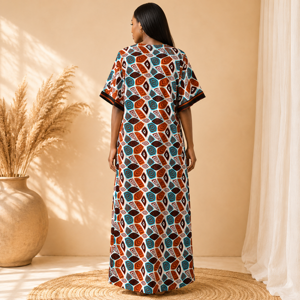 Kpou Amina Aso-Oke Panel Dress.