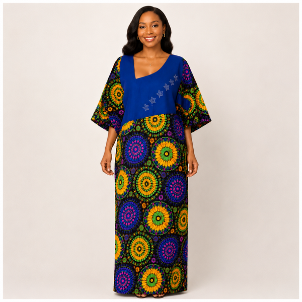 Grace Kpou Joyce Asymmetric Long Dress