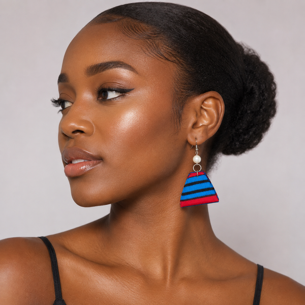 Azure & Ruby Ankara Drops