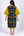 Grace Kpou Contrast Print Midi Dress