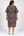 Grace Kpou Floral Stripe Midi Shift Dress