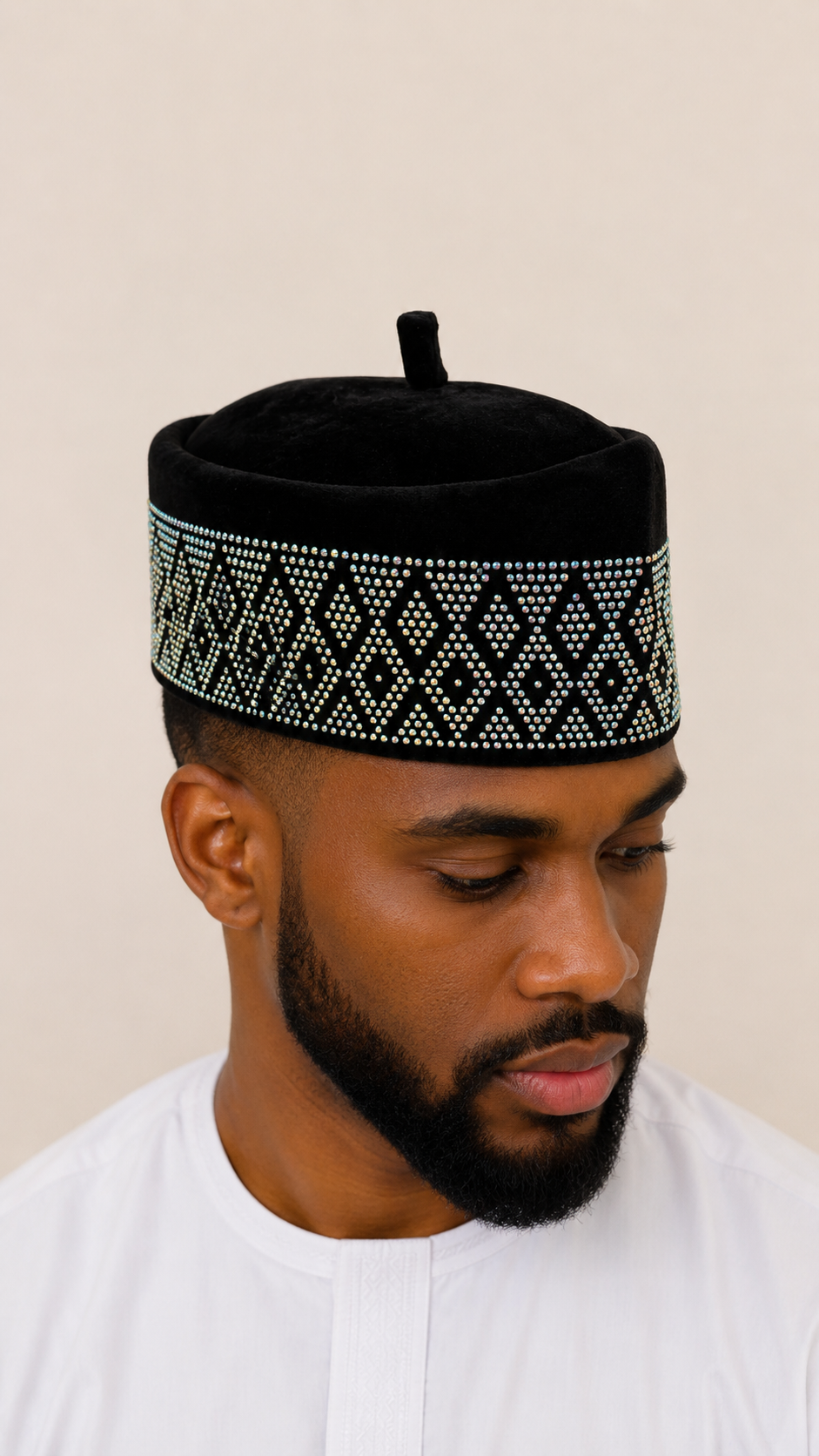 Grace Kpou Regal Noir Crystal Cap