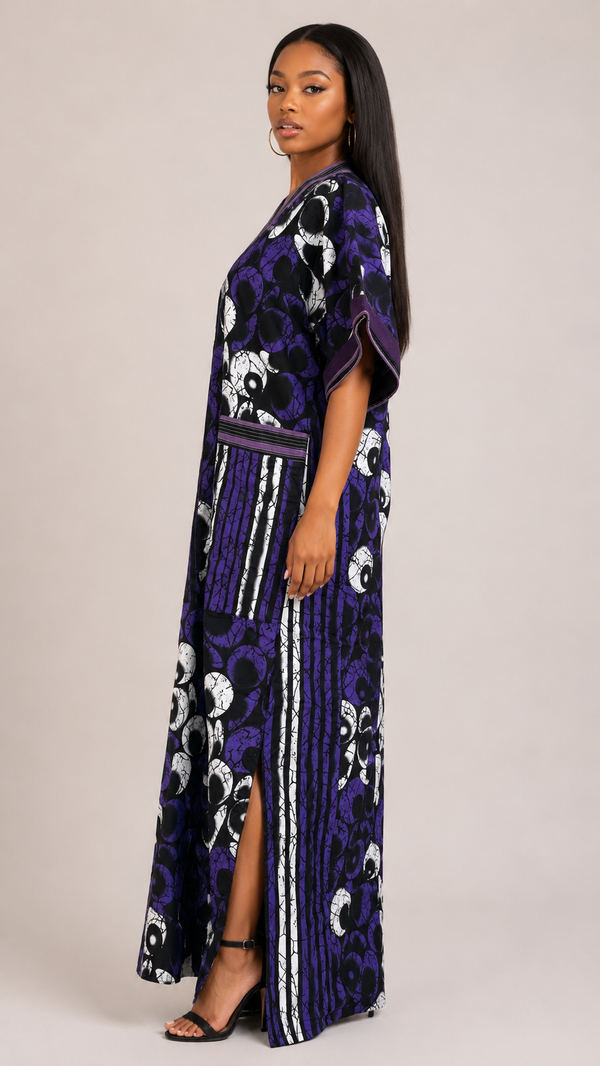 Grace Kpou Royal Amethyst Aso-Oke Bubu